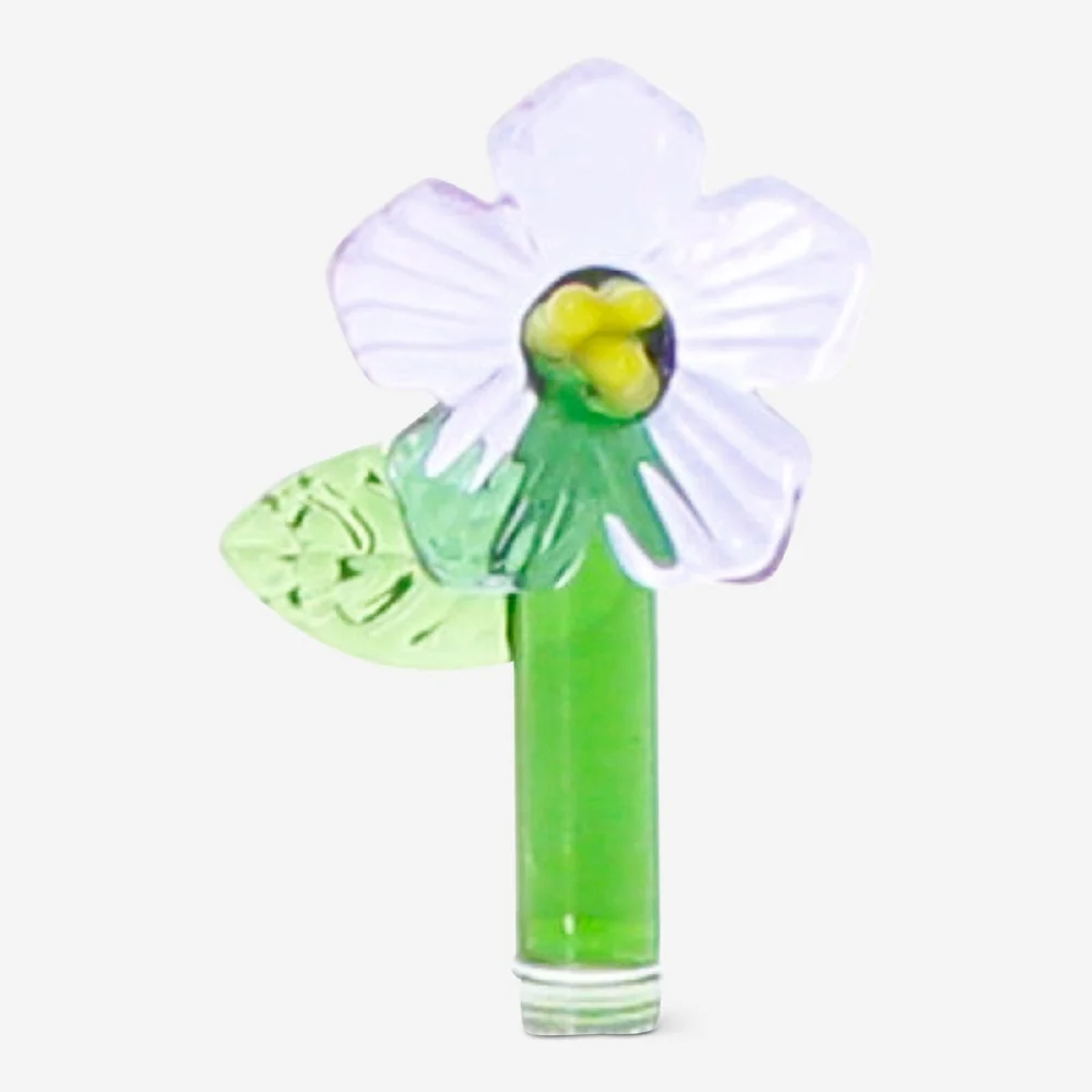 Drikkeglas med blomst indeni - 350 ml
