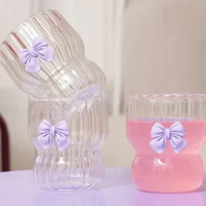 Drikkeglas med præget sløjfe - 280 ml