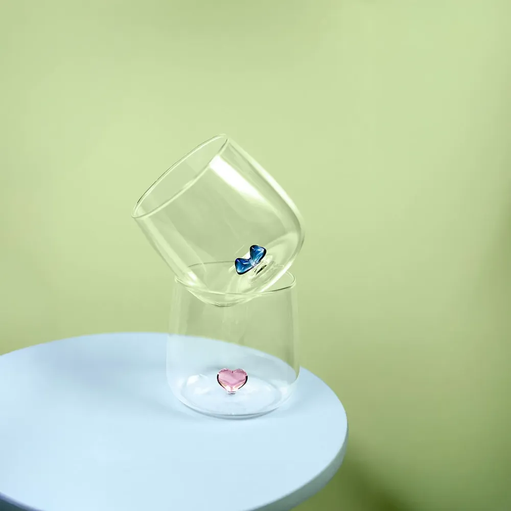 Drikkeglas med præget sløjfe - 480 ml