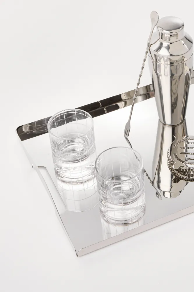 Drikkeglas m. tern . H9 cm