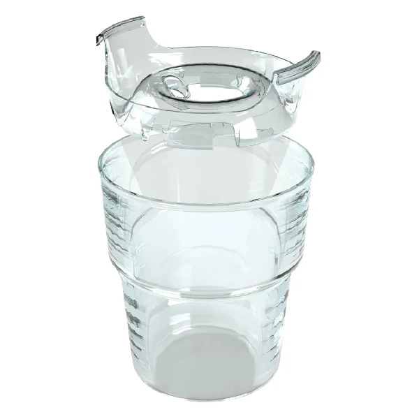 Drinksaver drikkeglas med låg, 4 stk, 1851751