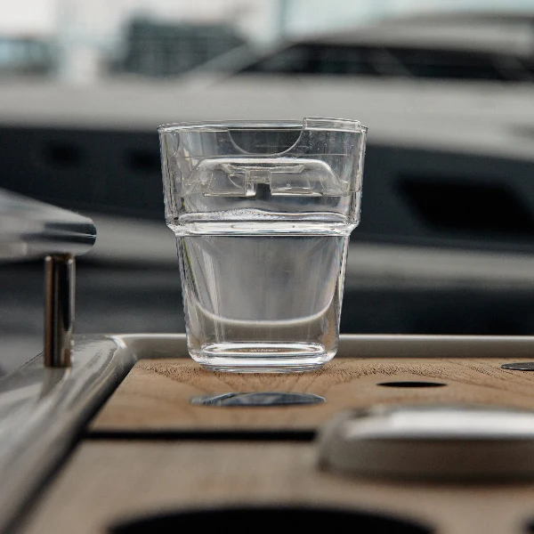 Drinksaver drikkeglas med låg, 4 stk, 1851751