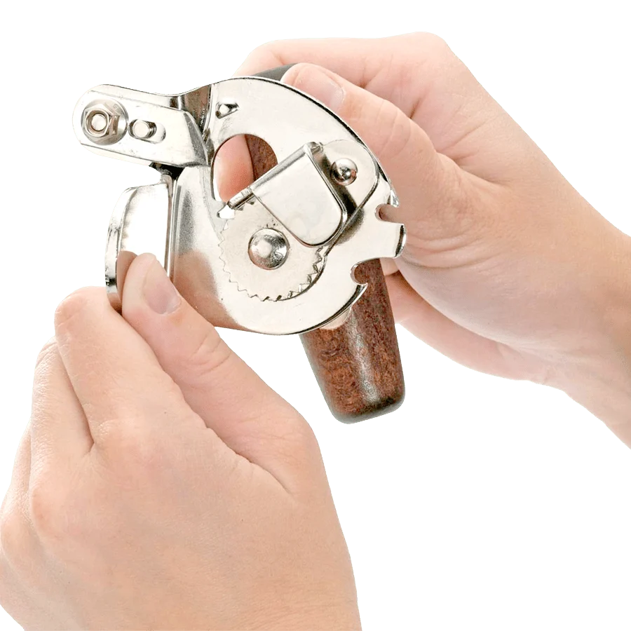 DÅSEÅBNER MED TRÆHÅNDTAG