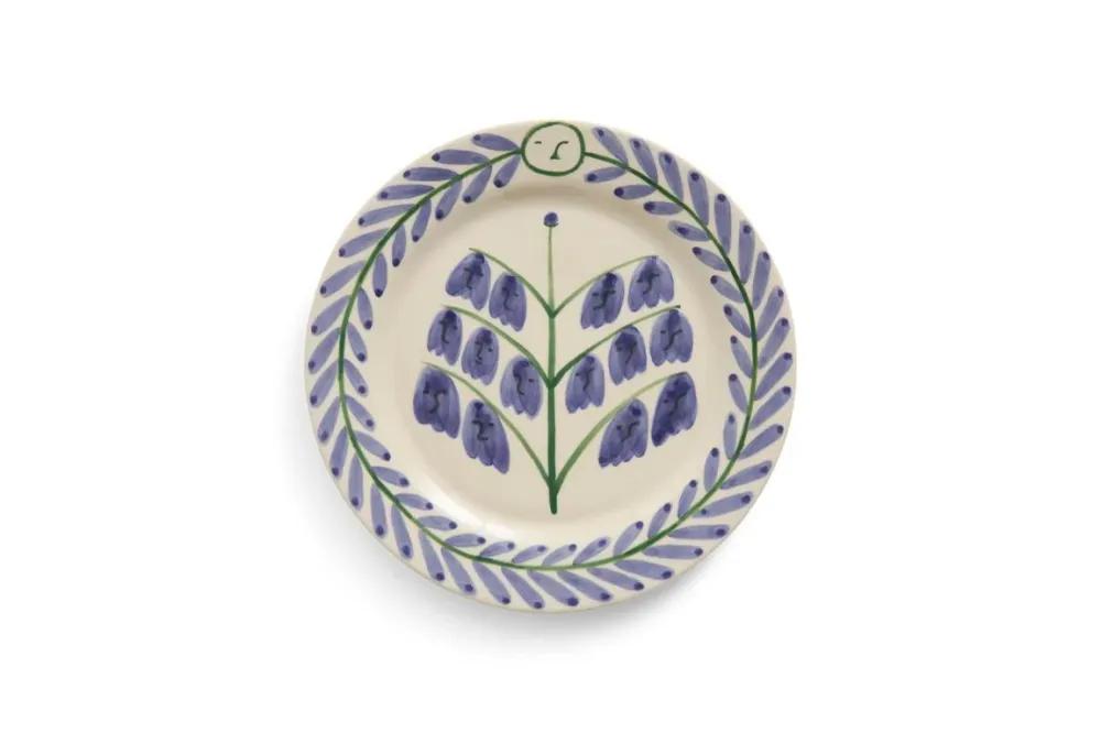 x Emma Kohlmann Bluebells tallerken - Ø24 cm.