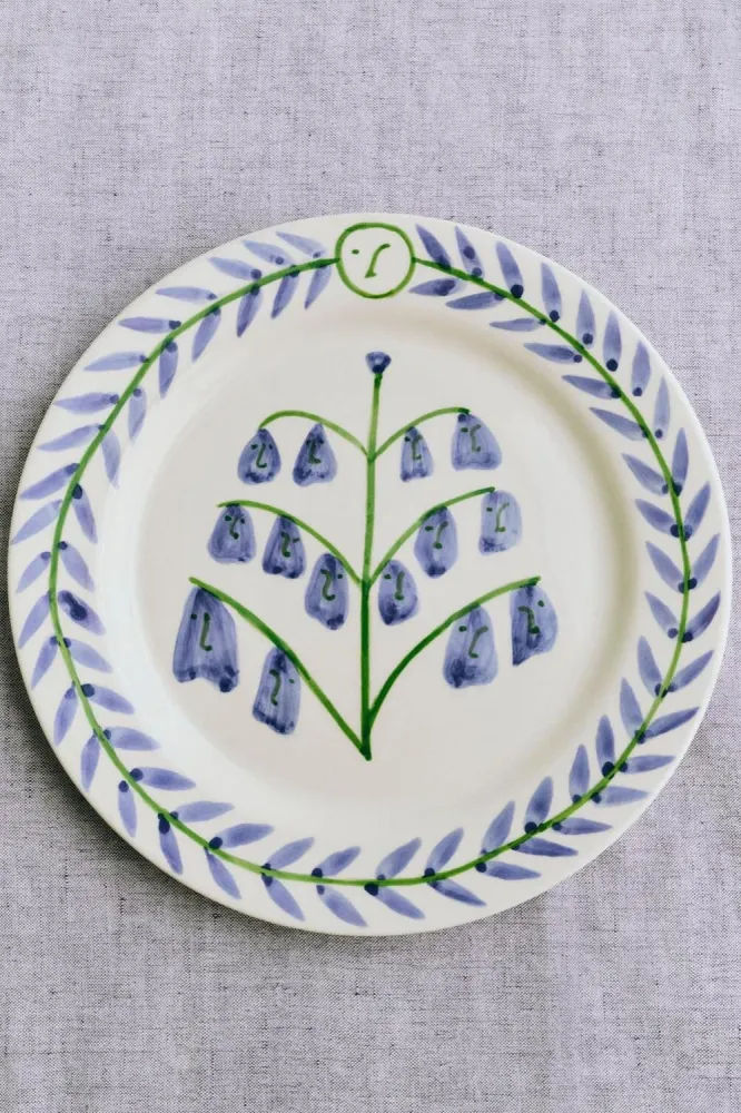 x Emma Kohlmann Bluebells tallerken - Ø24 cm.