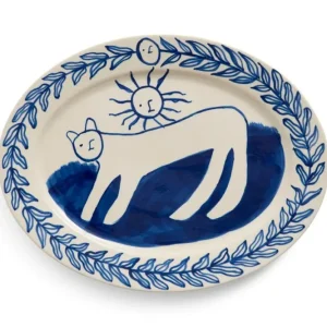 x Emma Kohlmann Charlotte Oval fad - L36,5 cm.