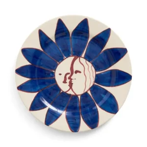 x Emma Kohlmann Deep Blue Flower tallerken - Ø28,5 cm.