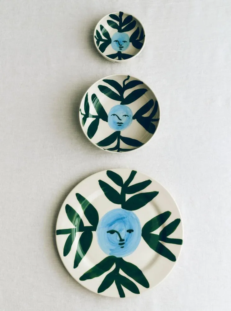 x Emma Kohlmann Moon Face Vine skål - Ø12 cm.