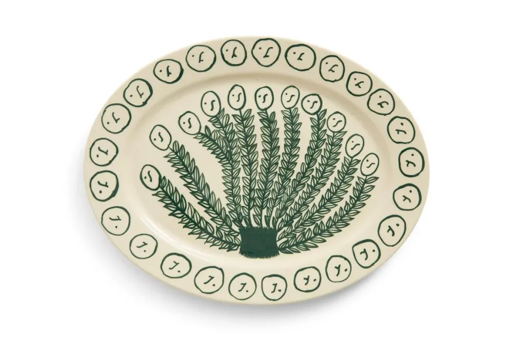 x Emma Kohlmann Olive Grove Oval fad - L36,5 cm.