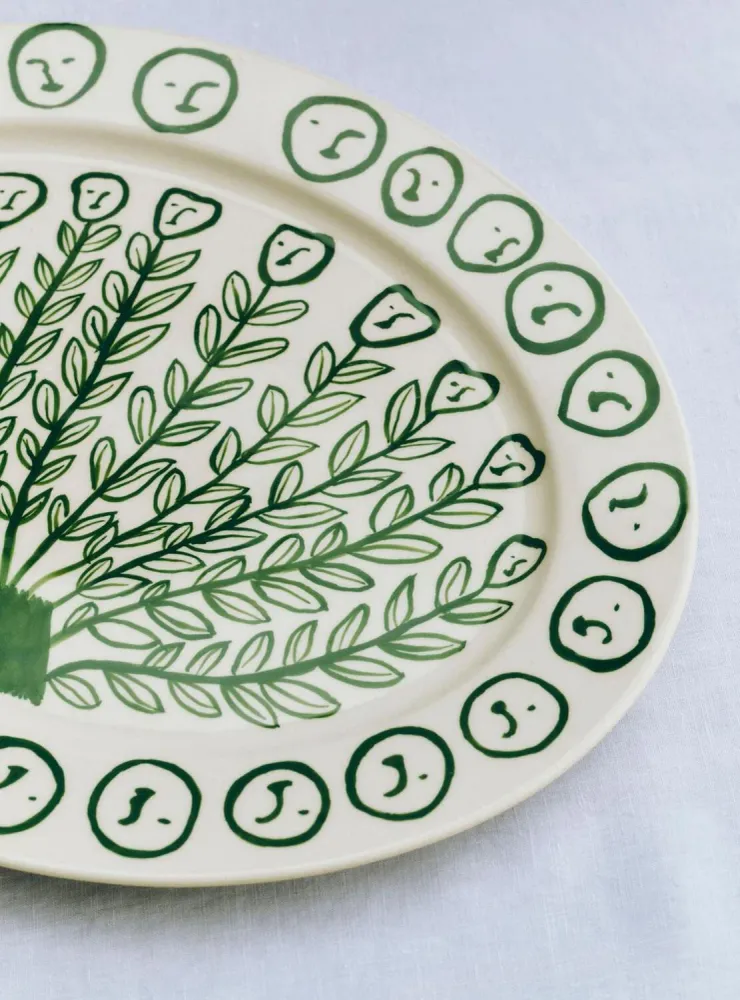 x Emma Kohlmann Olive Grove Oval fad - L36,5 cm.