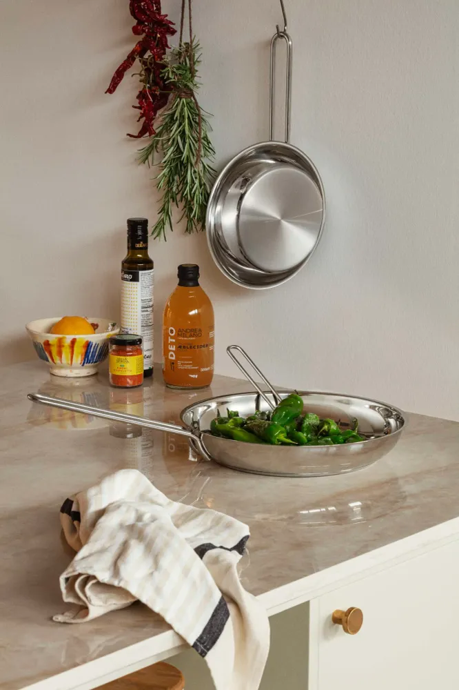 Eva Trio - Stainless Steel Stegpande - 28 Cm.