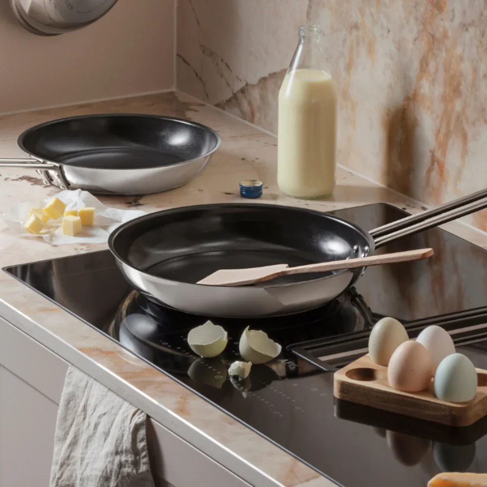 Eva trio - Stegepande med Keramisk Belægning - 20 + 28 cm
