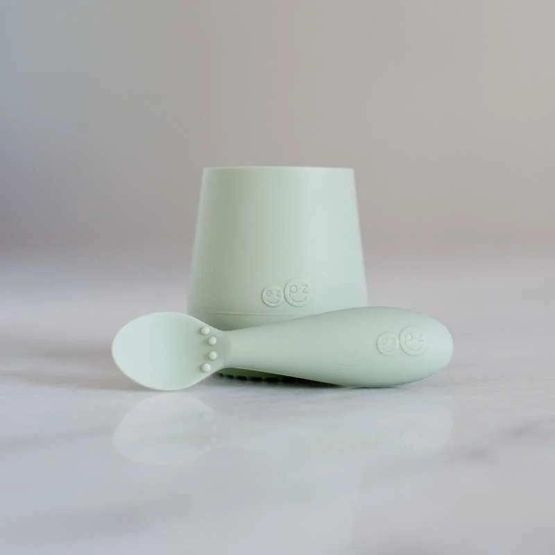 EZPZ Tiny Spoon 2 stk. Silikoneskeer - Grøn