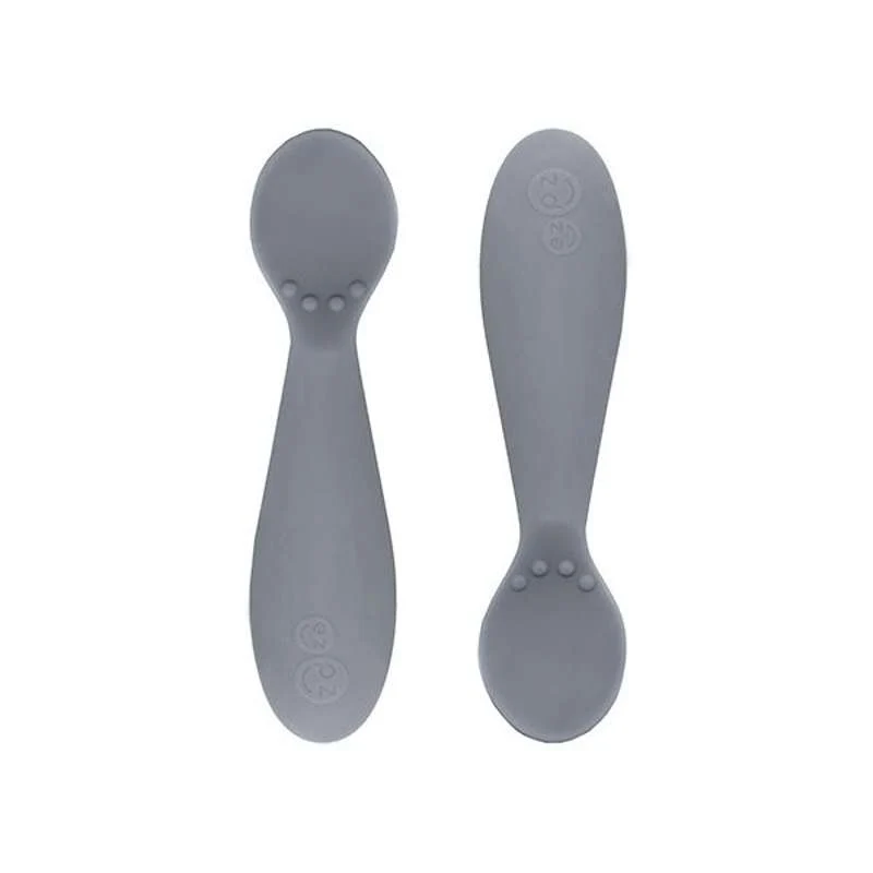 EZPZ Tiny Spoon 2 stk. Silikoneskeer - Mørk Grå