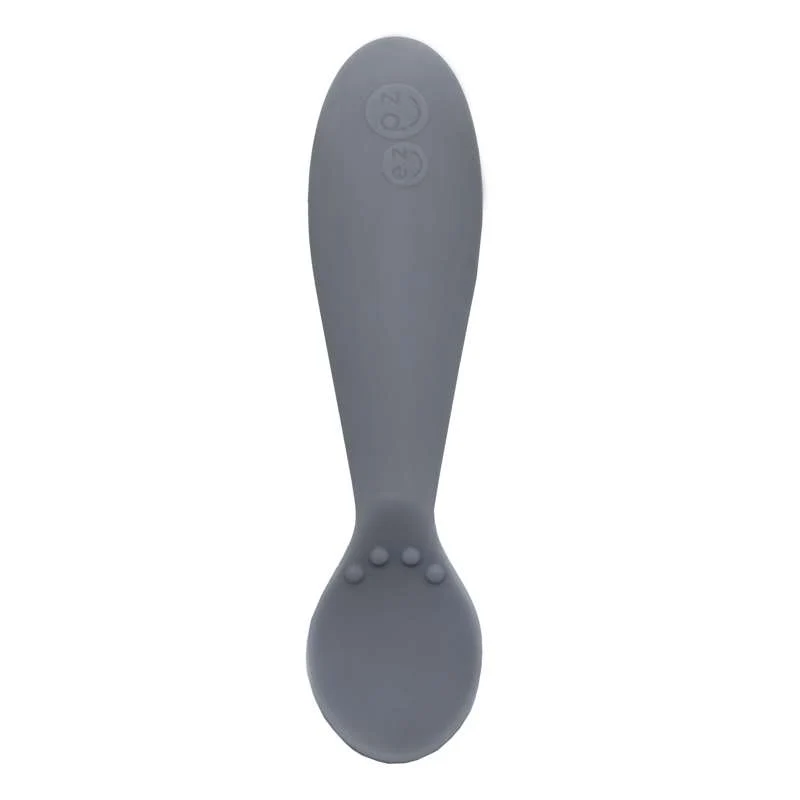 EZPZ Tiny Spoon 2 stk. Silikoneskeer - Mørk Grå