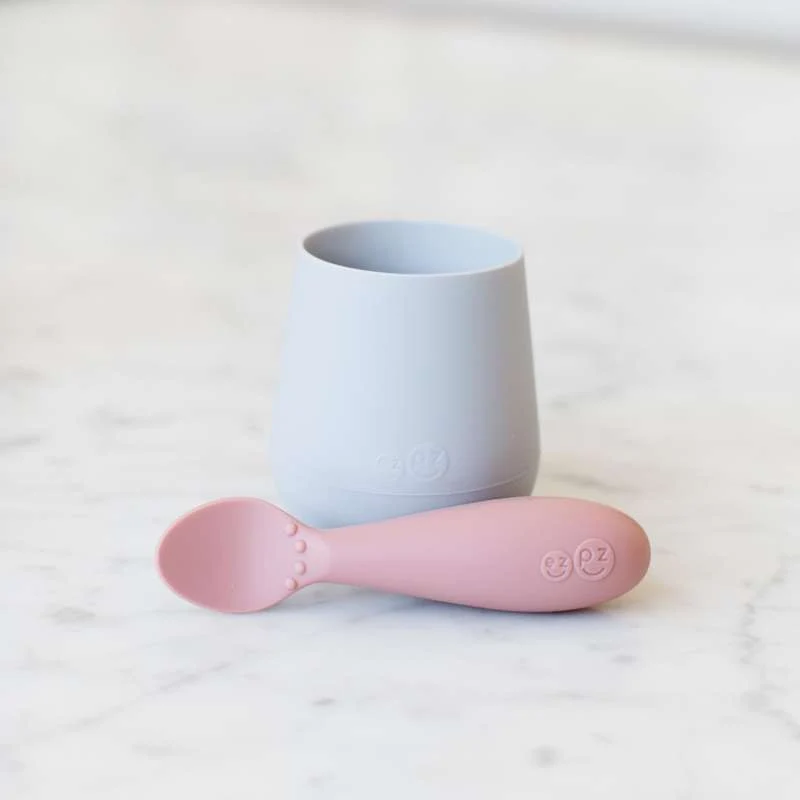 EZPZ Tiny Spoon 2 stk. Silikoneskeer - Rosa