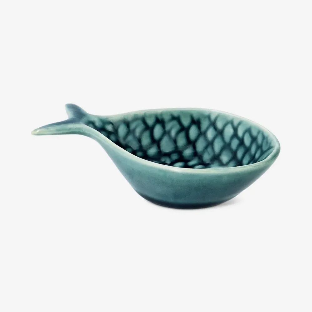 Blå fiskeskål - 12 cm