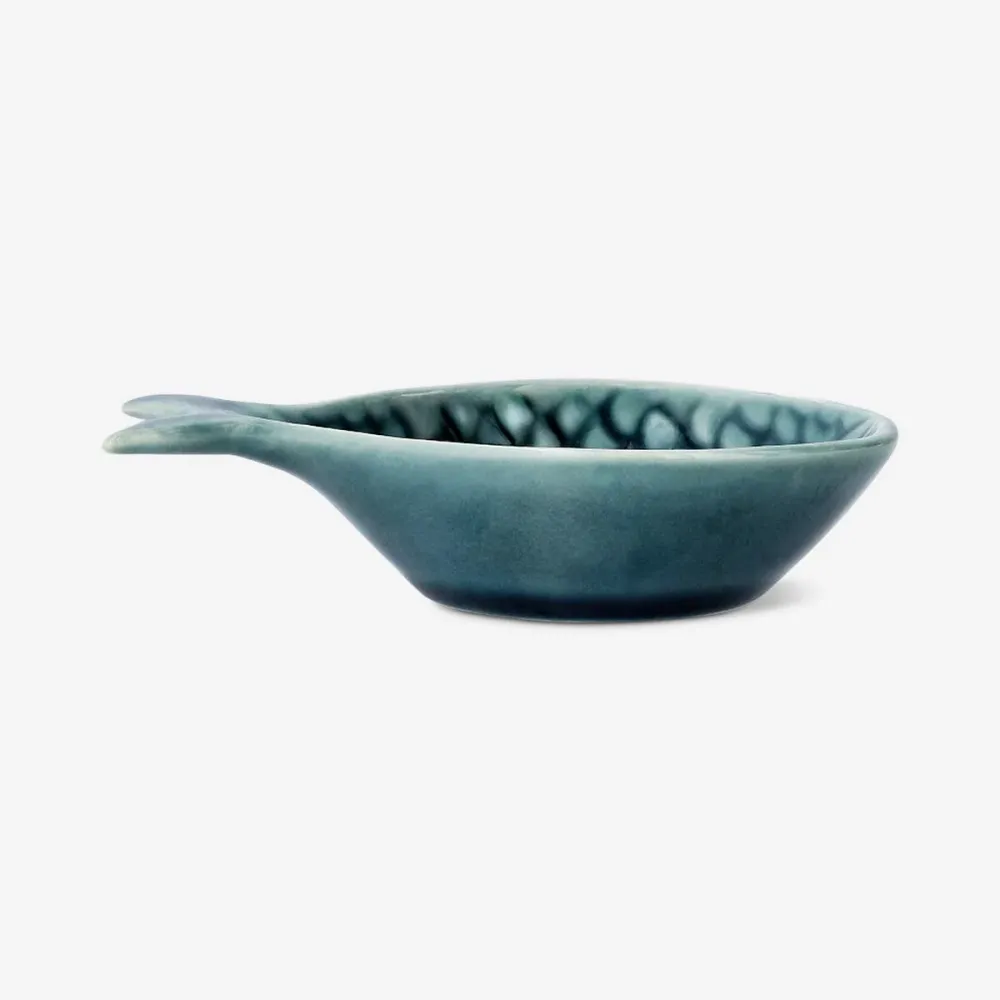 Blå fiskeskål - 12 cm