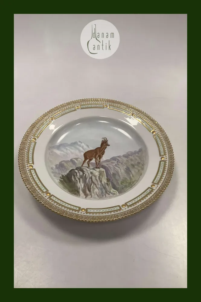 Flora Danica Jagtstel Middagstallerken No 239/3549 Gemse
