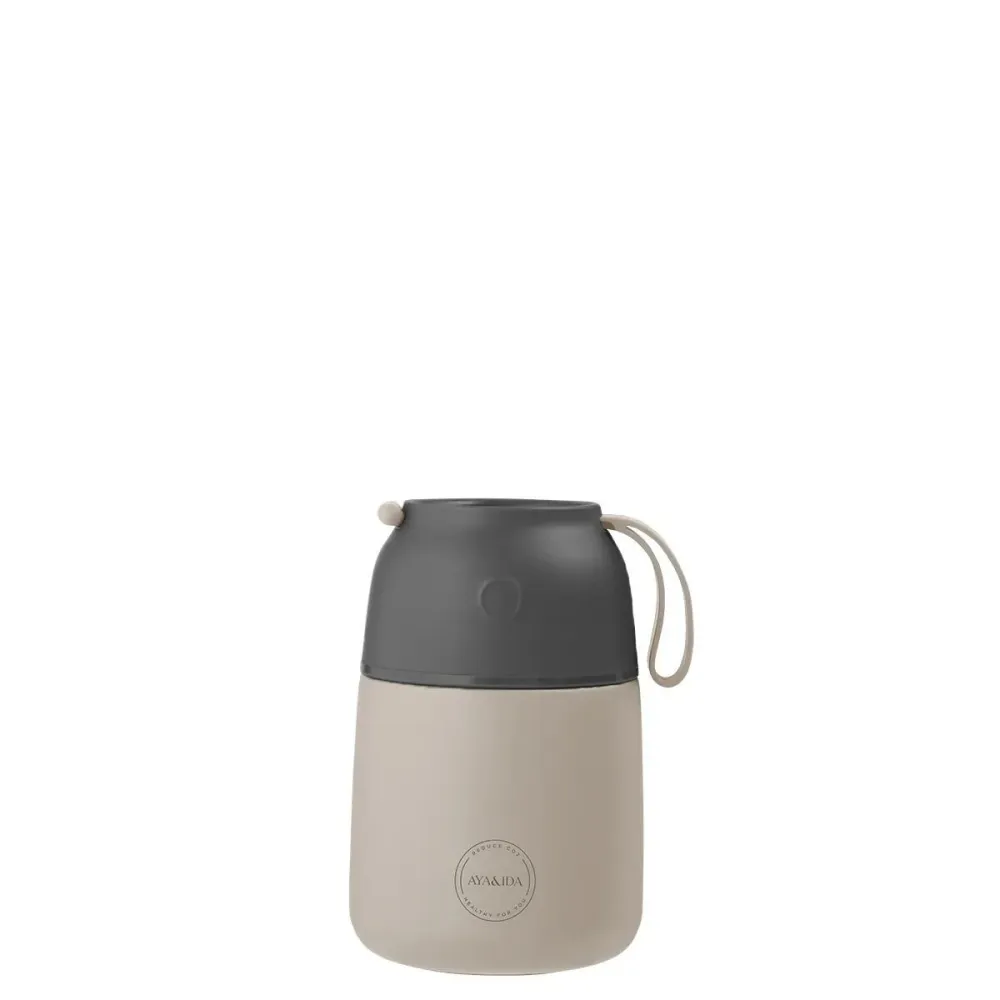 Food'ie to go madbeholder, Cream beige - 500 ml