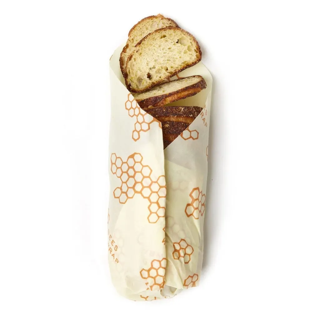 Genanvendelig madwrap med bivoks fra Bee's Wrap, XL, 43 x 58 cm, 1 stk