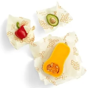 Genanvendelig madwrap med bivoks fra Bee's Wrap, S/M/L, 3 stk