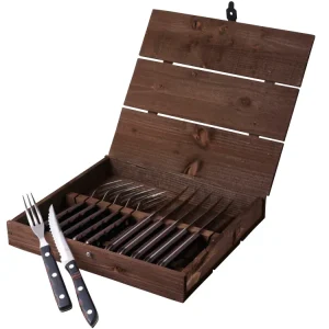Gense Old farmer classic Steakbestik/grillbestik 12 dele Træ/Stål