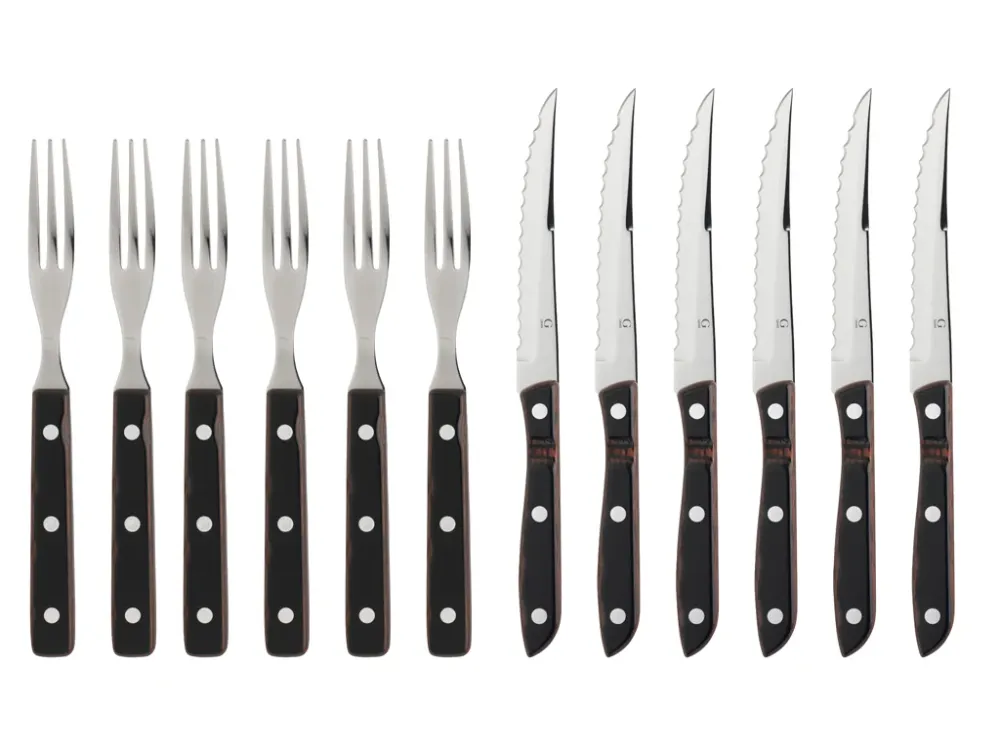 Gense Old farmer classic Steakbestik/grillbestik 12 dele Træ/Stål