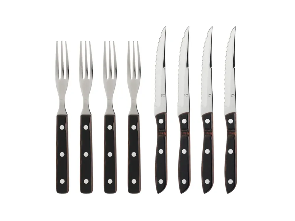 Gense Old farmer classic Steakbestik/grillbestik 8 dele Træ/Stål