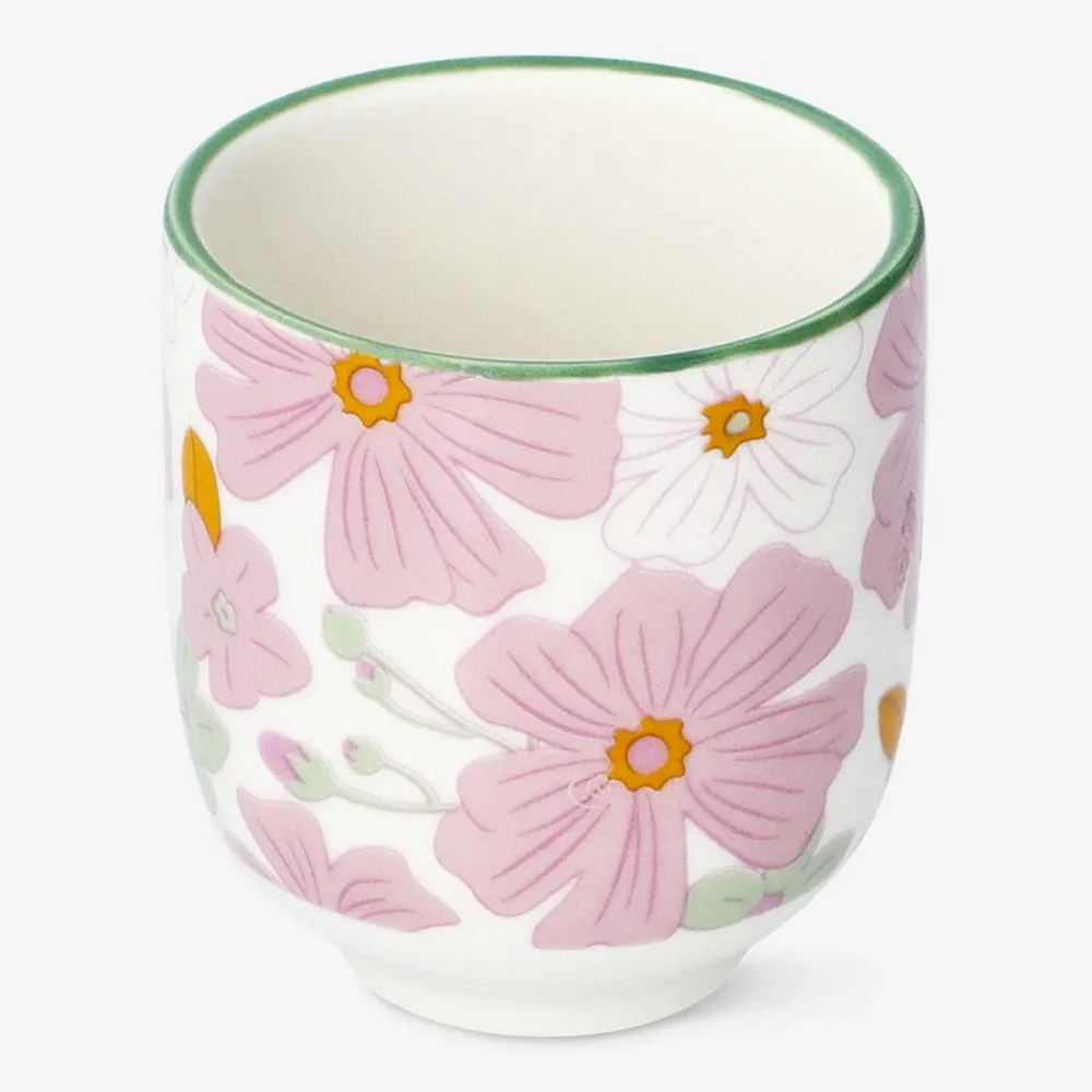 Æggebæger med blomster