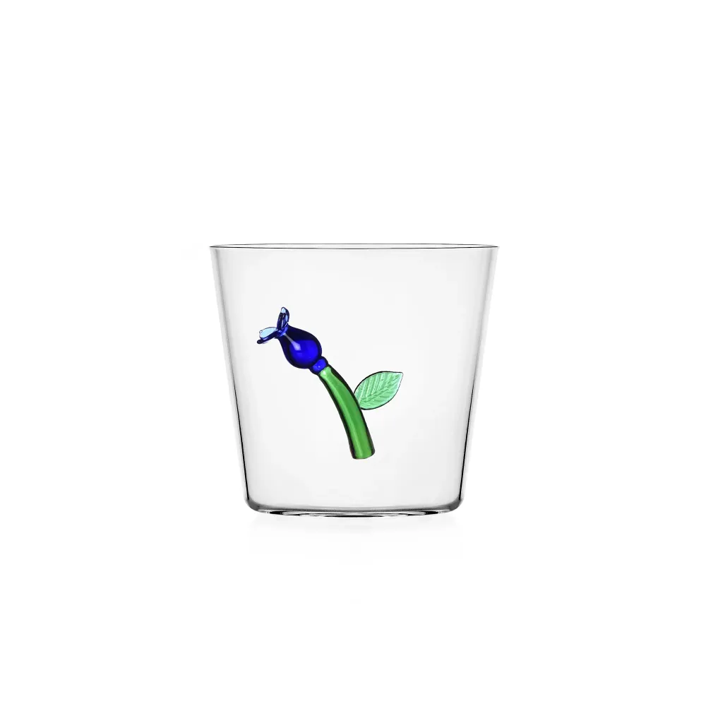Glas 'Blå Blomst'