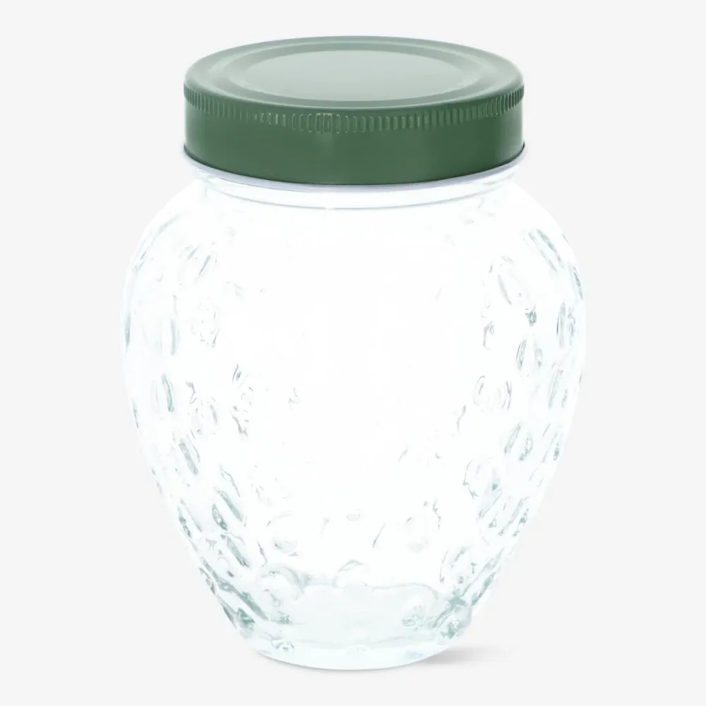 Glasbeholder med Jordbær. 500 ml