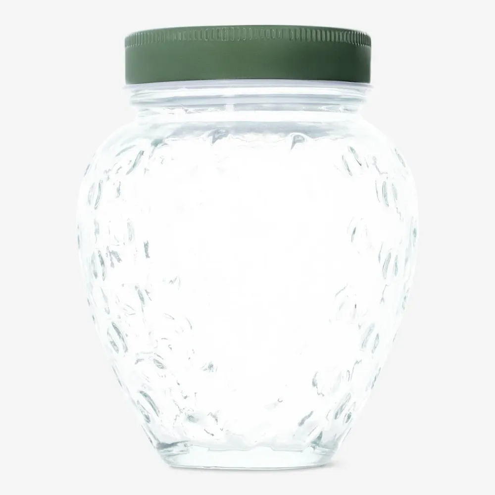 Glasbeholder med Jordbær. 500 ml