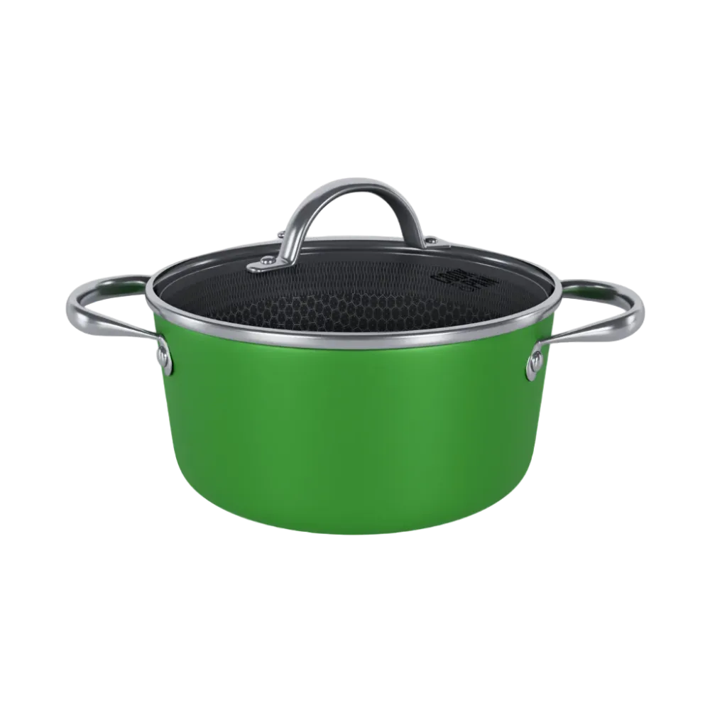 Go Green Honey Gryde med låg 24 cm - Rustfrit stål