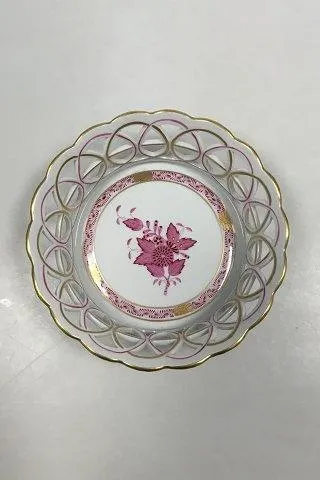 Herend Hungary Apponyi Purpur Brødbakke/Frugtkurv No 7404