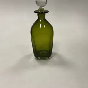 Holmegaard Grøn Glas Karaffel med Låg
