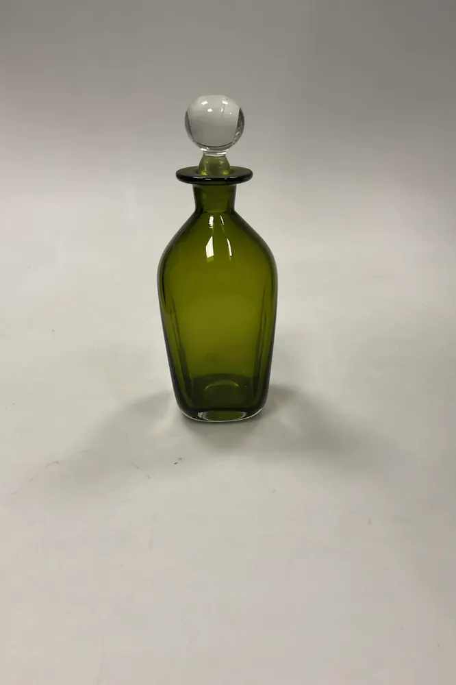 Holmegaard Grøn Glas Karaffel med Låg