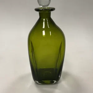 Holmegaard Grøn Glas Karaffel med Låg