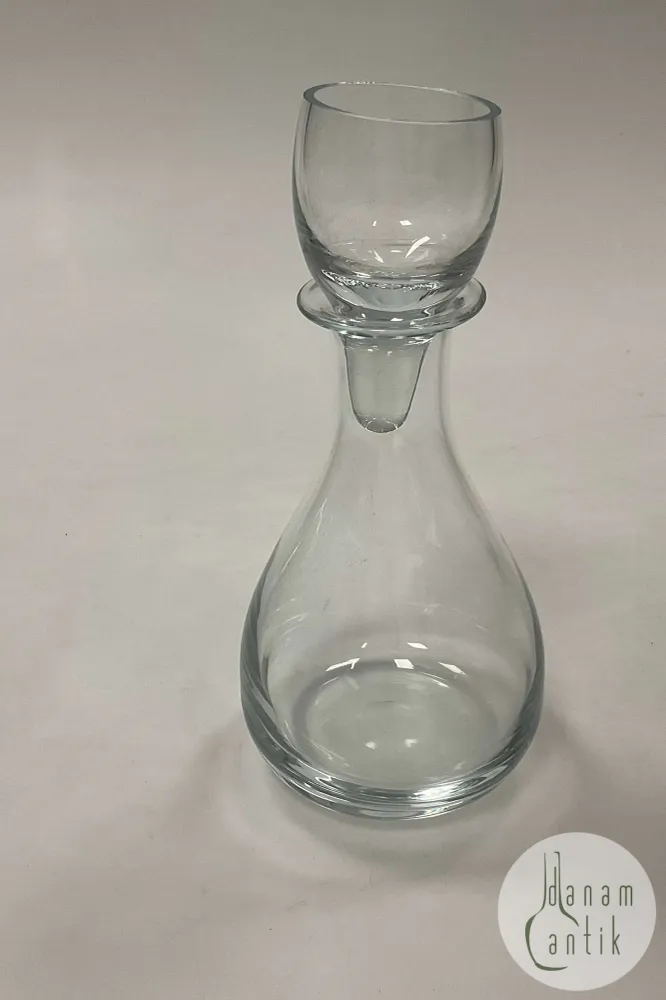Holmegaard Karaffel i klart glas Proppen er også et glas
