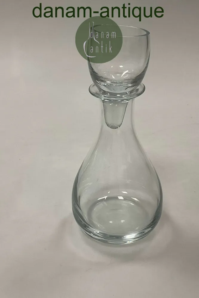 Holmegaard Karaffel i klart glas Proppen er også et glas