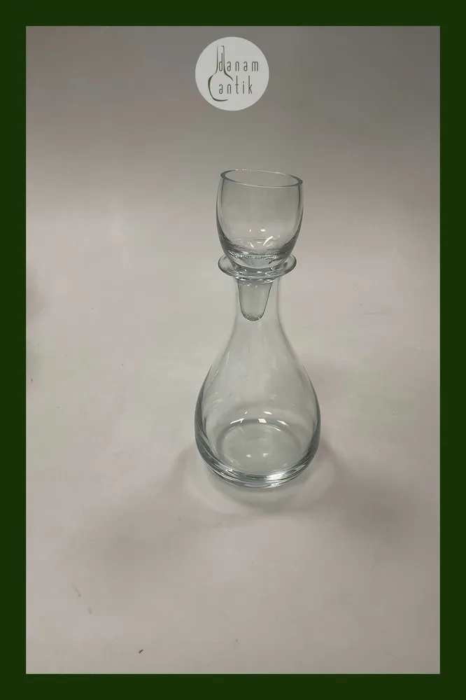 Holmegaard Karaffel i klart glas Proppen er også et glas