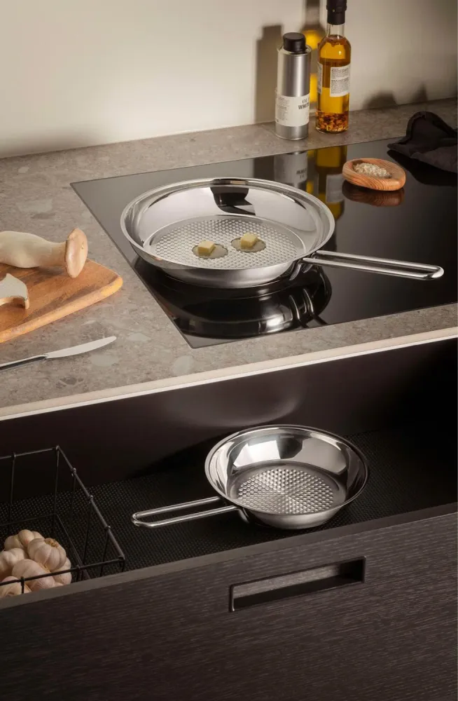 Ø28 cm - Honeycomb Stainless Steel stegepande