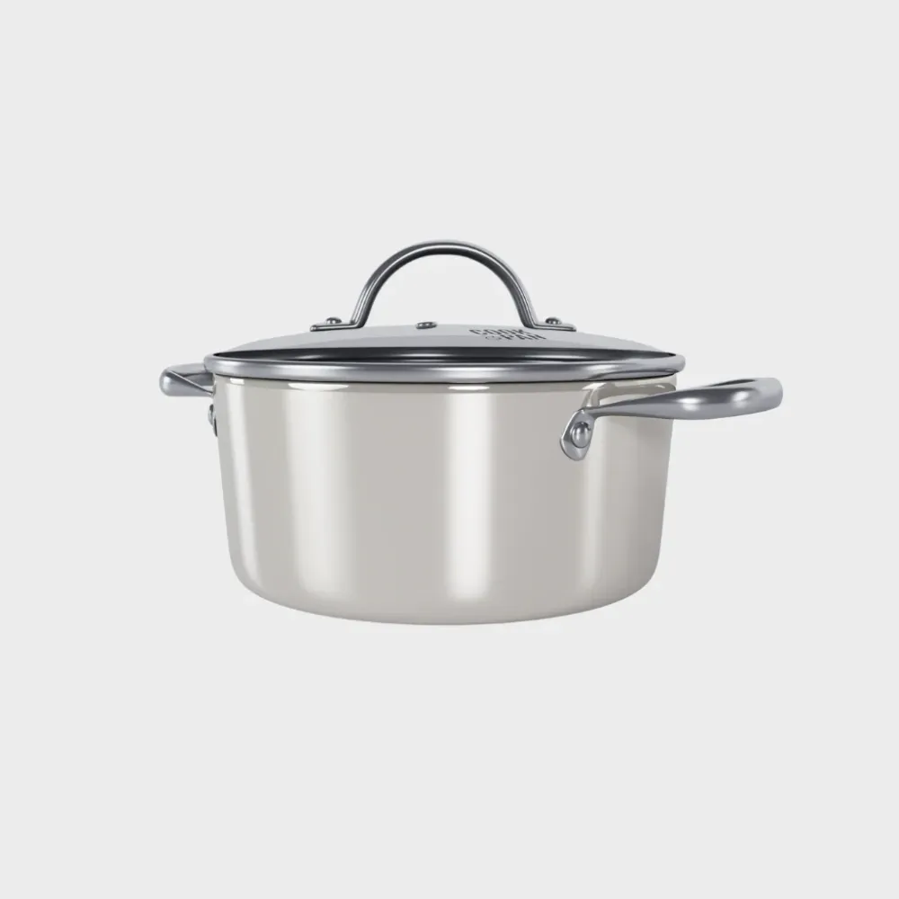 Go Ivory Honey Gryde med låg 22 cm - Rustfrit stål