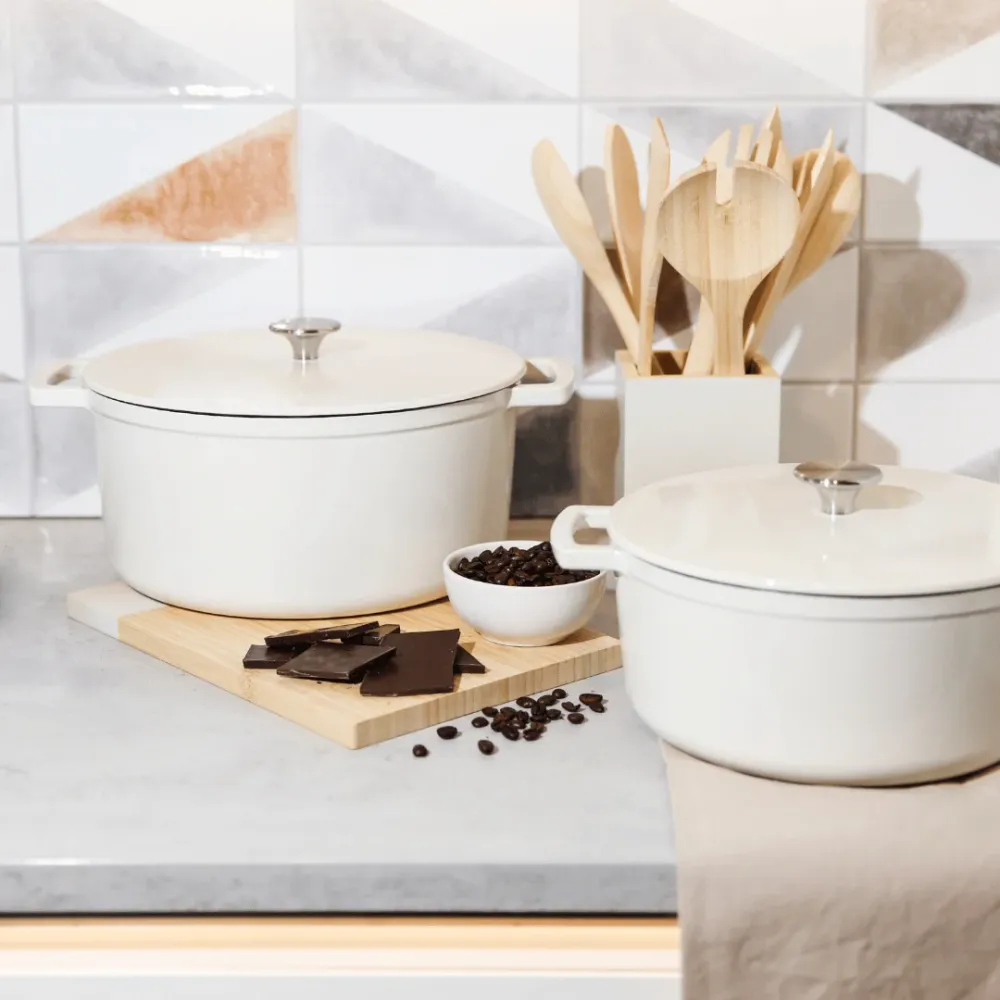 Go Ivory Støbejernsgryde 24 cm - 4 liter