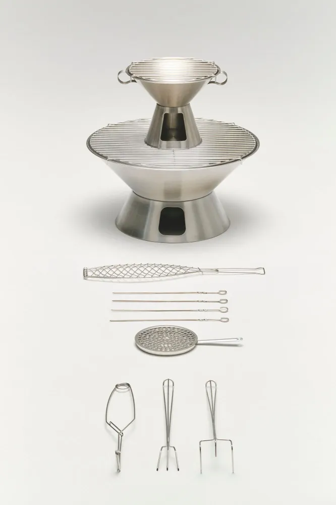 x Jasper Morrison bålsted - Stainless steel