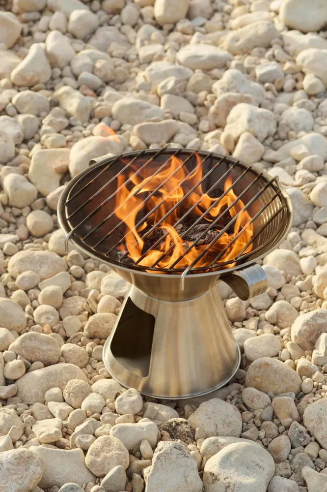 x Jasper Morrison grill - Stainless Steel