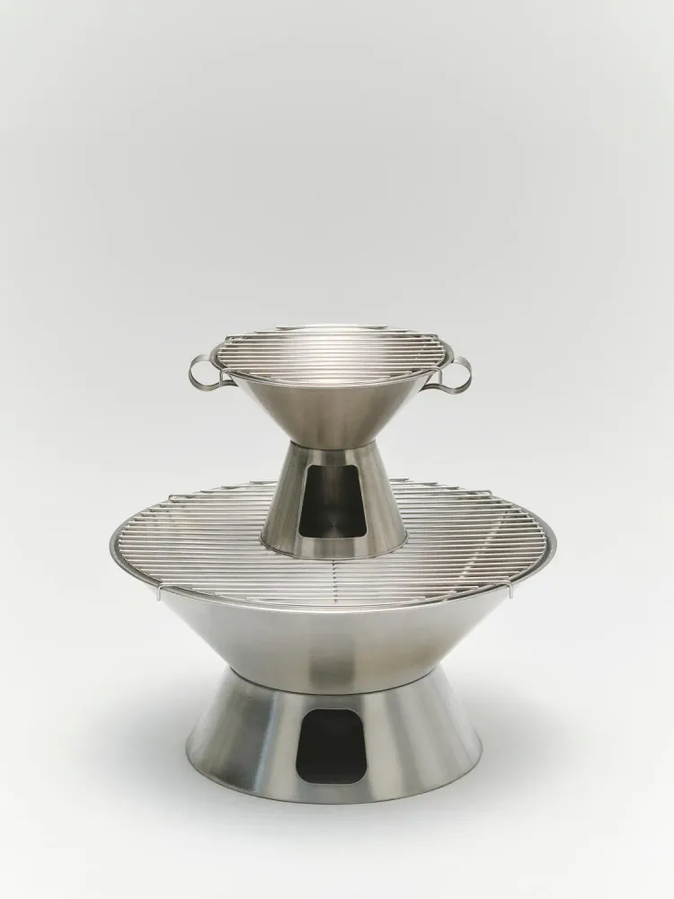 x Jasper Morrison grill - Stainless Steel