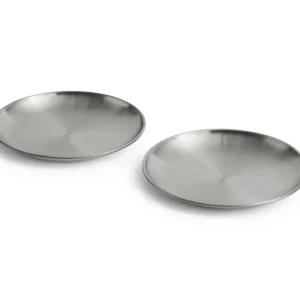 x Jasper Morrison Steel frokosttallerkener, Ø20 cm - 2 stk
