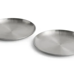 x Jasper Morrison Steel middagstallerkener, Ø26 cm - 2 stk