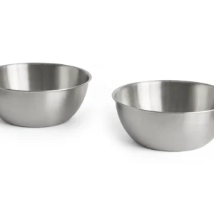 x Jasper Morrison Steel skål, Ø16 cm - 2 stk